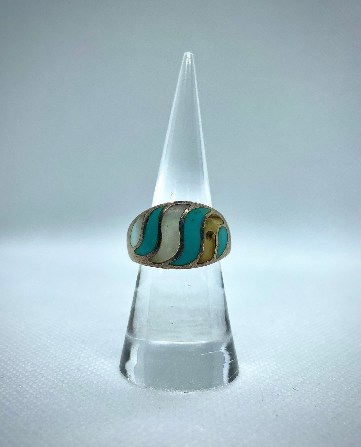 Turquoise & Opal Ring