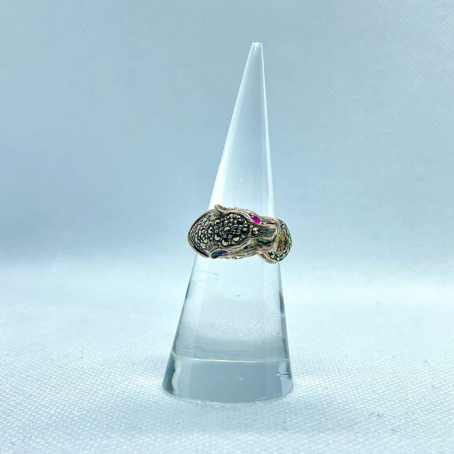 Sterling Silver Leopard Ring