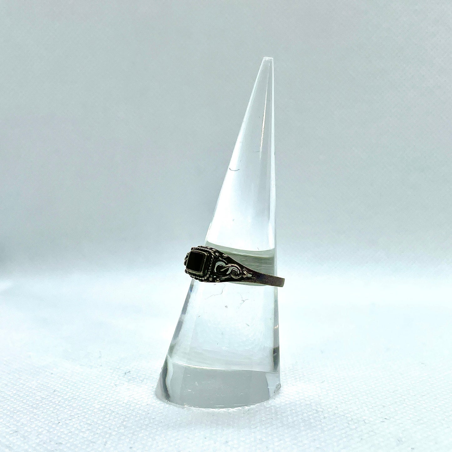 Silver Onyx Ring
