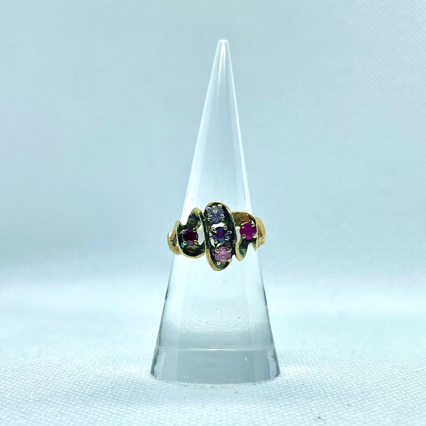 Sterling Silver Color Gem Ring