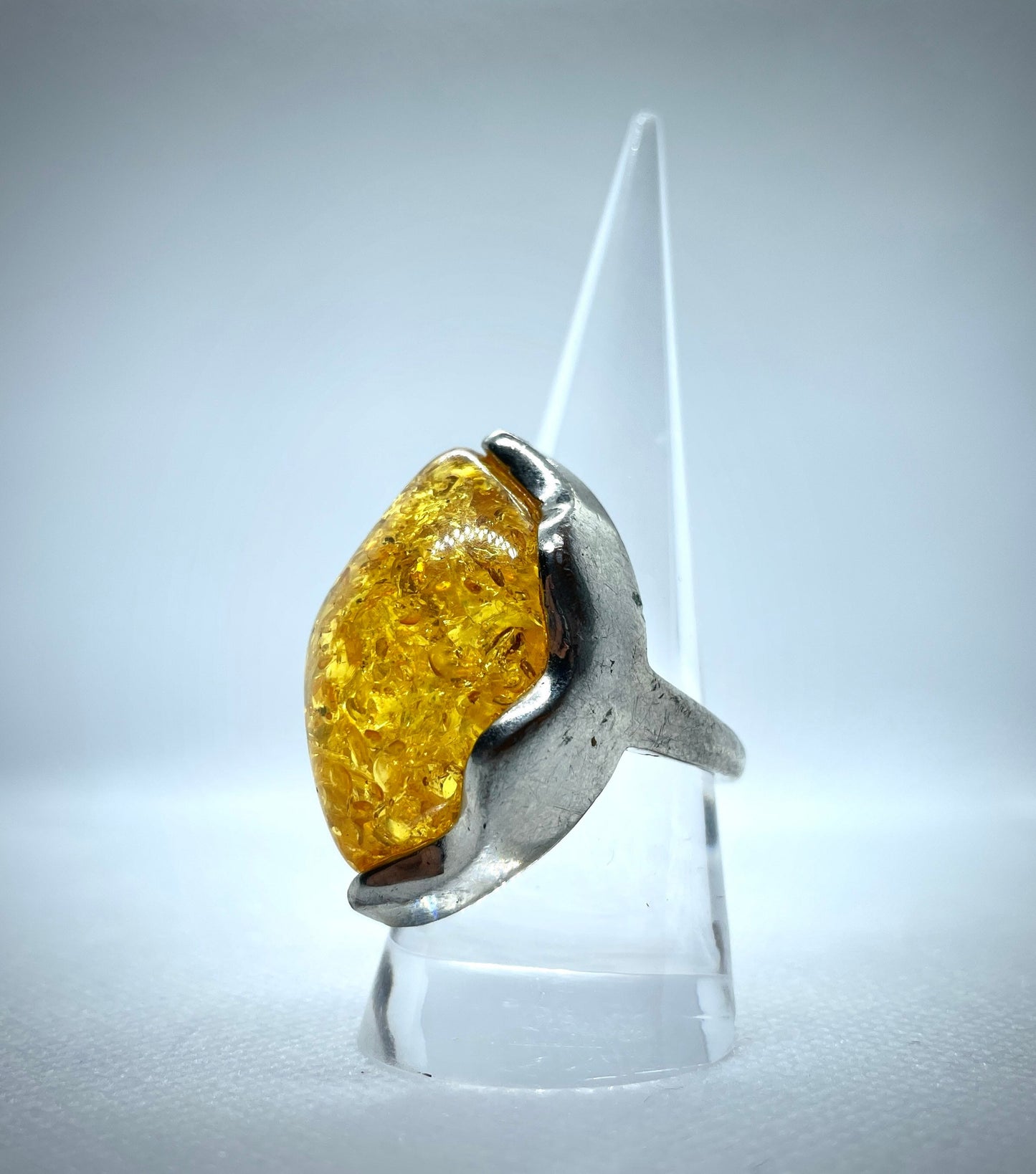 Amber Stone Ring