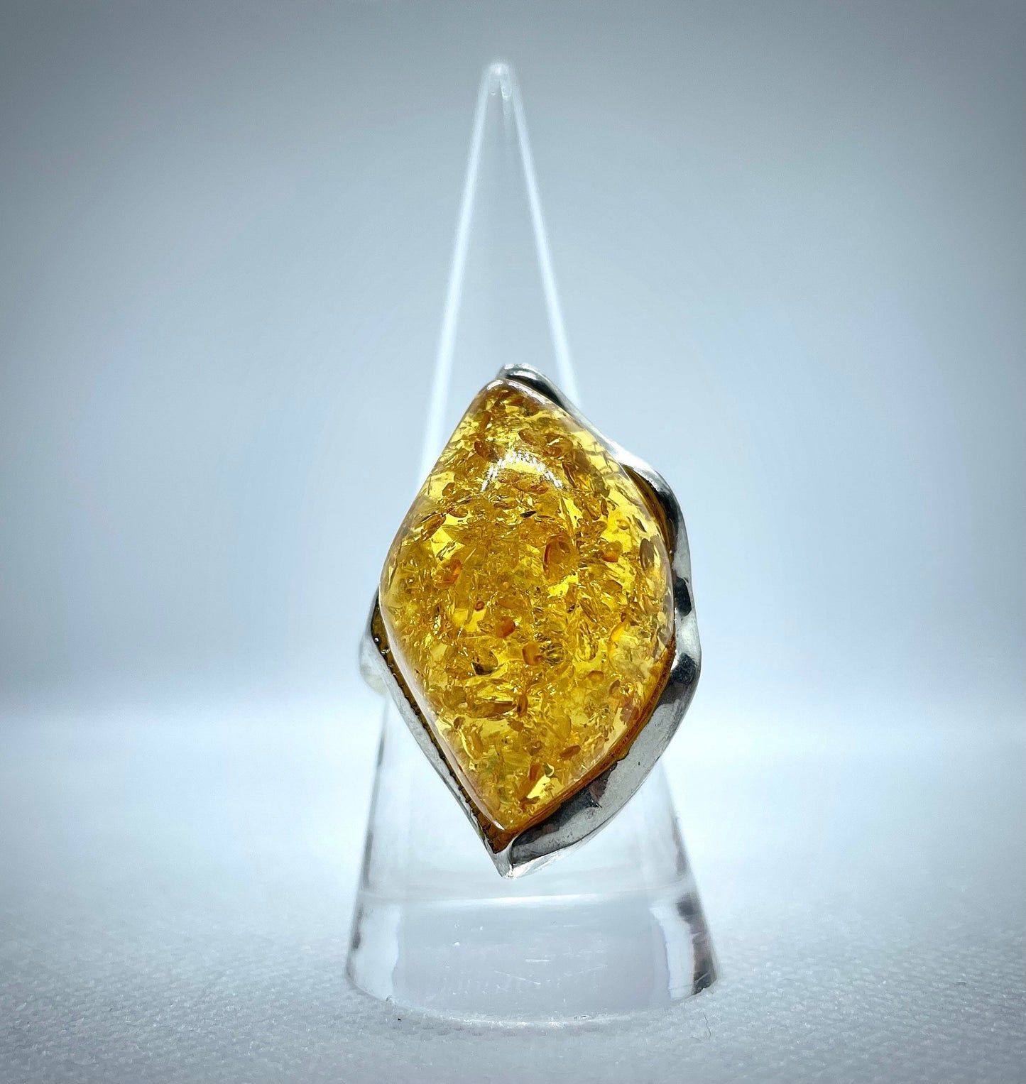 Amber Stone Ring