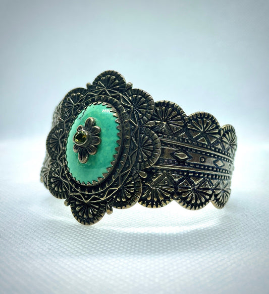 Sterling Silver Turquoise Cuff