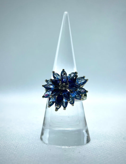 Multi Blue Stone Ring