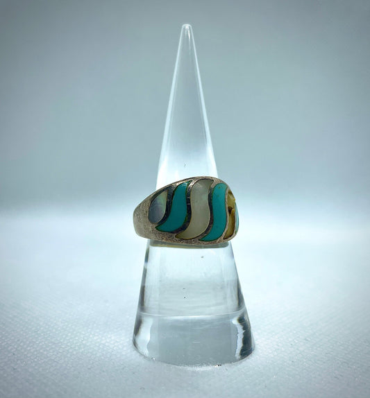 Turquoise & Opal Ring