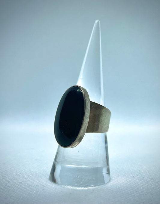 Sterling Silver Onyx Ring