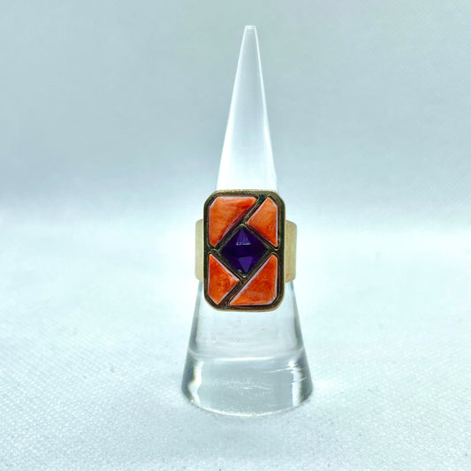 Multi Stone Sterling Silver Ring